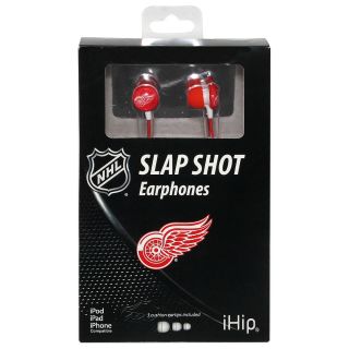 iHip Detroit Red Wings Logo Earbuds (HPHKYDETEB)