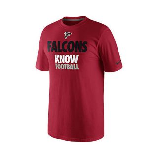 NIKE Mens Atlanta Falcons Draft 2 Falcons Know Football Short Sleeve T Shirt