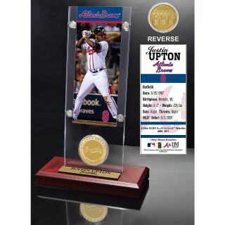 The Highland Mint Justin Upton Ticket & Minted Coin Acrylic Desk Top