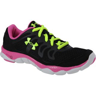 UNDER ARMOUR Girls Micro G Engage Running Shoes   Grade School   Size 6, Black