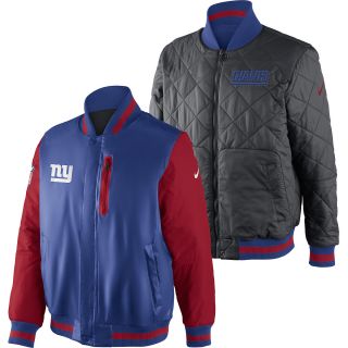 NIKE Mens New York Giants Full Zip Padded Reversible Defender Jacket   Size
