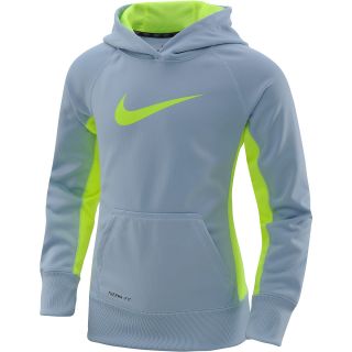NIKE Girls KO 2.0 Pullover Hoodie   Size Small, Armory Blue/volt