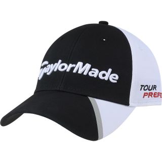 TAYLORMADE Mens Tour Split Adjustable Golf Cap, Black/white/grey