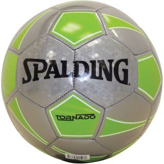 Spalding Tornado Soccer Ball   Size 3, Green/silver (64 868E)