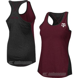 COLOSSEUM Womens Texas A&M Aggies Bristol Tank   Size Large, Grey/maroon