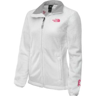 THE NORTH FACE Womens Pink Ribbon Osito Jacket   Size Small, White/pink