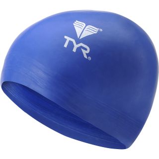 TYR Latex Swim Cap, Royal Blue