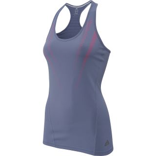 adidas Womens Supernova Graphic Fitted Running Tank   Size Large, Grey/pink