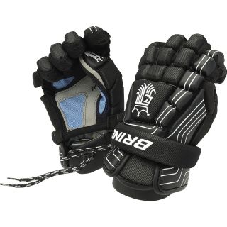 BRINE King Superlite Lacrosse Goalie Gloves, Black