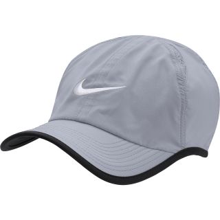 NIKE Mens Featherlight 2.0 Adjustable Hat, Stadium Grey/white