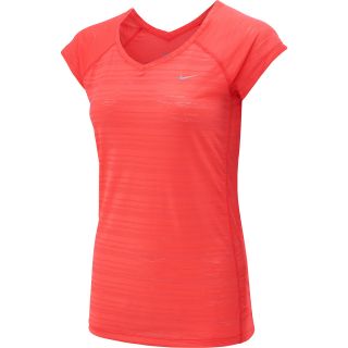 NIKE Womens Breeze Short Sleeve Running T Shirt   Size Large, Laser