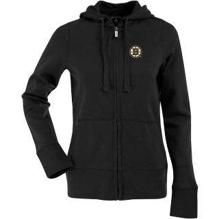 Antigua Womens Boston Bruins Signature Hooded Full Zip Sweatshirt   Size