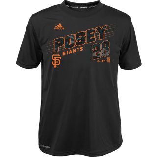 adidas Youth San Francisco Giants Buster Posey ClimaLite Walk Off Name And