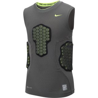 NIKE Boys Pro Combat Hyperstrong Compression Football Tank   Size Large,