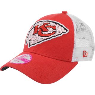 NEW ERA Womens Kansas City Chiefs 9FORTY Sequin Shimmer Cap, Red