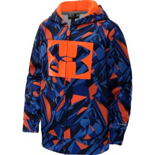 UNDER ARMOUR Boys Armour Fleece Storm Printed Full Zip Hoodie   Size XS/Extra