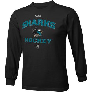 REEBOK Youth San Jose Sharks Authentic Predecessor Team Color HD Long Sleeve T 
