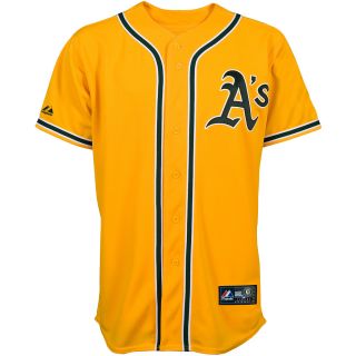 Majestic Athletic Oakland Athletics Blank Replica Alternate Gold Jersey   Size