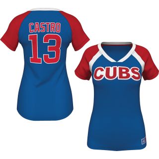 MAJESTIC ATHLETIC Womens Chicago Cubs Starlin Castro Forged Power Name And