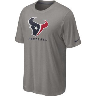 NIKE Mens Houston Texans Legend Elite Logo T Shirt   Size Large, Grey