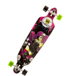 Punisher Skateboards Zombie 40 Inch Long board Double Kick with Drop Down Deck