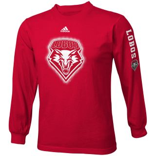 adidas Youth New Mexico Lobos Sideline Elude Long Sleeve T Shirt   Size Small