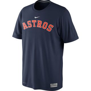 NIKE Mens Houston Astros AC Dri FIT Legend Logo Short Sleeve T Shirt   Size