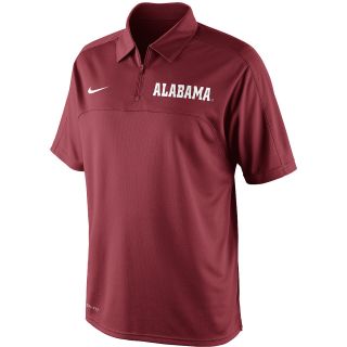 NIKE Mens Alabama Crimson Tide Dri FIT Conference Short Sleeve Polo Shirt  