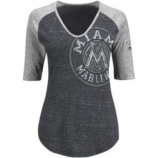 MAJESTIC ATHLETIC Womens Miami Marlins League Excellence T Shirt   Size