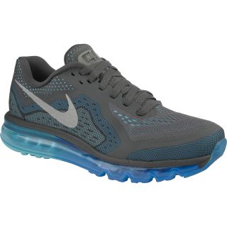 NIKE Mens Air Max 2014 Running Shoes   Size 14, Anthracite/blue