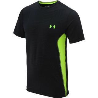 UNDER ARMOUR Mens HeatGear Sonic Printed Fitted Short Sleeve Top   Size Xl,