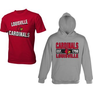 adidas Youth Louisville Cardinals Fleece Hoody Combo   Size Large
