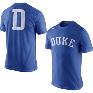 NIKE Mens Duke Blue Devils Dri FIT Hyper Elite Short Sleeve T Shirt   Size