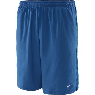 NIKE Mens 9 Stretch Woven Running Shorts   Size 2xl, Brave Blue/silver