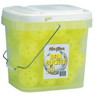 Unique Sports Hot Glove Plastic Practice Baseball Buckets   Optic Yellow (BBP 
