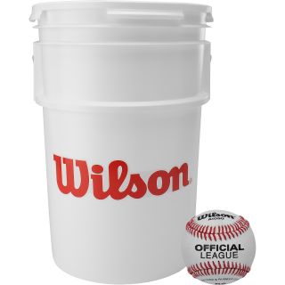 WILSON A1050 Official League Baseballs   Bucket of 18