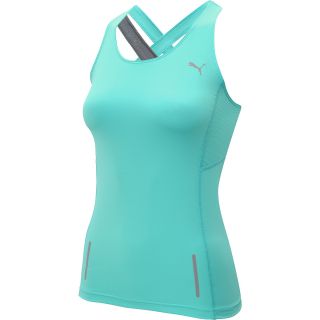 PUMA Womens Pure Fitted Tank   Size Medium, Electric Green/green
