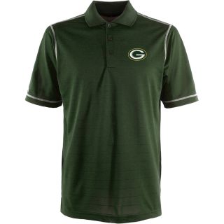 Antigua Green Bay Packers Mens Icon Polo   Size Large, Dark Pine/white (ANT