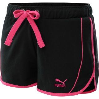 PUMA Womens Core Knit Shorts   Size Large, Black