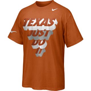 NIKE Mens Texas Longhorns Just Do It Short Sleeve T Shirt   Size Large, Orange