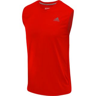 adidas Mens Ultimate Sleeveless T Shirt   Size Xl, Lt.scarlet