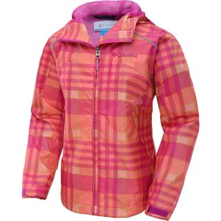 COLUMBIA Girls Wet Reflect Jacket   Size Large, Groovy Pink