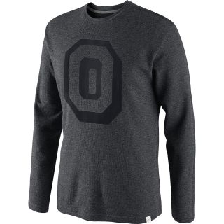 NIKE Mens Ohio State Buckeyes Vault Thermal Long Sleeve T Shirt   Size Medium,