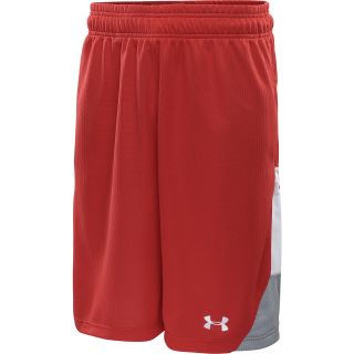 UNDER ARMOUR Mens Mustang 10 Basketball Shorts   Size 2xl, Red/white