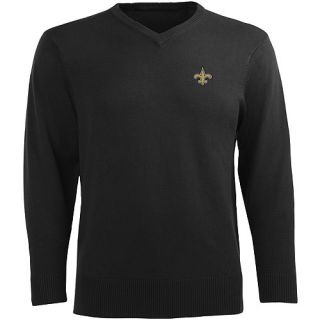 Antigua Mens New Orleans Saints Ambassador Knit V Neck Sweater   Size