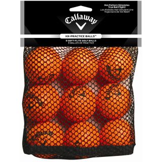 Callaway HX Practice Balls   Orange (9 Pack) (C10315)