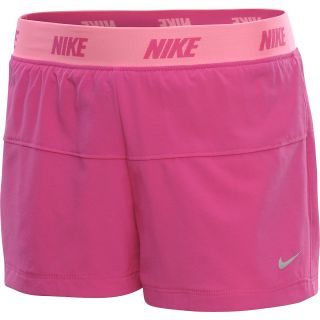 NIKE Girls Phantom Shorts   Size Xl, Fusion Pink/silver