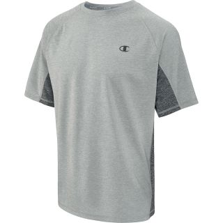 CHAMPION Mens Vapor PowerTrain Short Sleeve T Shirt   Size 2xl, Oxford Grey