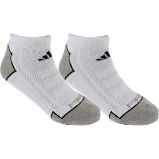 adidas Boys ClimaCool II No Show Socks   2 Pack   Size Small, White/black