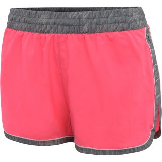 UNDER ARMOUR Womens Great Escape II Running Shorts   Size Xl, Cerise/grey